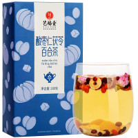 艺福堂茶叶酸枣仁晚安呼呼睡桂圆枸杞红枣百合茯苓玫瑰熬夜养生花茶180g