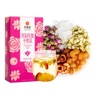 艺福堂茶叶 茉莉玫瑰予美茶 茉莉花茶花茶包山楂泡茶桂圆养生茶