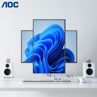 AOC V5系列 24/27英寸电脑显示器AH-IPS屏HDR技术 防蓝光不闪屏 升降旋转底座 23.8英寸 24V5