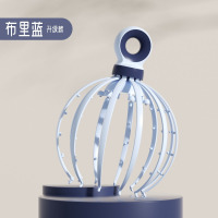 米奇喵十八爪头部按摩器头皮按摩爪挠头滚珠按摩灵魂抽提取提取减压神器[升级礼盒装]十八爪蓝色