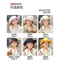 米奇喵透气速干露营遮阳防晒户外登山帽 折叠大帽檐高级感大头围渔夫帽颜色备注 M码