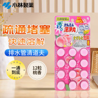 小林制药(KOBAYASHI)日本进口下水道地漏去污垢除管道疏通剂排水管清道夫(桃香)12粒