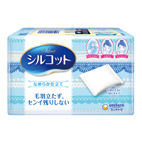 尤妮佳(unicharm)丝滑型化妆棉 82片 (卸妆棉 洗脸护肤补妆多用途洁面)