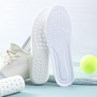 米奇喵鞋垫男女超软踩屎感运动减震透气吸汗防臭高弹舒适军训鞋垫2205踩屎感-白色(鞋码请备注)