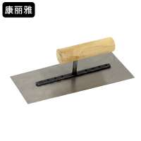 康丽雅 K-2282 木柄抹泥板 不锈钢抹灰刀泥瓦工平抹子 涂料泥板腻子刀 小号