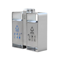 丽佳邦户外垃圾桶不锈钢果皮箱环卫市政街道公园小区景区物业分类垃圾箱不锈钢钛金桶原色