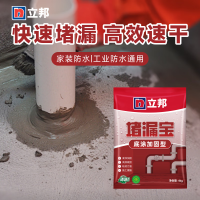 立邦防水涂料快涂宝漏堵王水不漏速干水泥卫生间防水材料止漏灰色 4kg立邦底涂加固型堵漏宝+小刮板