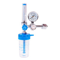 华普思家用氧气瓶吸入器浮标式氧气表减压阀器湿化瓶压力表呼吸器 浮标式氧气吸入器(合金)