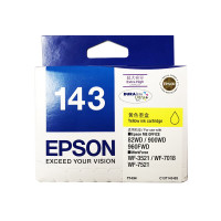 爱普生T143原装墨盒 T1431黑色 适用85ND 900WD WF-3011/7521 T1434黄色/约755页