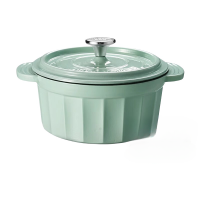 康巴赫(KBH)琅锅铸铁锅家用汤锅皇冠系列焖烧平底锅炒锅电磁炉KGZC-T30L