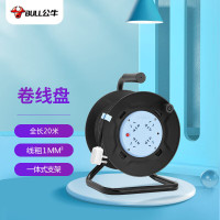 公牛(bull) 卷线盘/工程接线/移动电缆电线盘/工地盘插 支架式[四位20米]1平方 8030