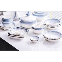 洁雅杰 碗碟套装欧式轻奢碗盘整套陶瓷餐具家用碗具碗筷礼盒乔迁送礼18头