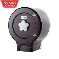 瑞沃(SVAVO)小卷纸巾盒卫生间卷纸架厕所纸巾盒防水卷纸筒免打孔壁挂厕纸盒 V-650 透明紫单位:个