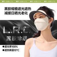 蕉下(beneunder)脸基尼女帽檐全脸防晒面罩防晒口罩防紫外线米月白