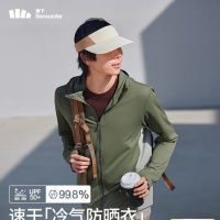 蕉下(beneunder)防晒衣男薄外套防紫外线透气户外钓鱼休闲高弹夏AS10524绿XXL