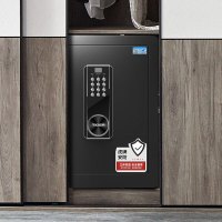 虎牌保险柜家用办公小型电子密码保管柜全钢防盗可入墙入柜保险箱 博弘系列 60cm 钢琴黑
