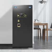虎牌保险柜家用办公大型型指纹密码保险箱全钢防盗财务专用保密保管柜 博瑞系列 100cm 钢琴黑