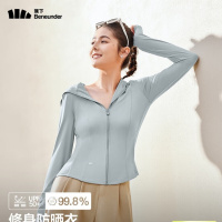 蕉下(beneunder)防晒衣女凉感修身AL11924短款辣妹防晒服女外套乌云灰M