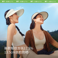 蕉下(beneunder)遮阳帽女太阳帽空顶帽防晒帽防紫外线遮脸时尚百搭UL569浅棕