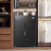 虎牌保险柜家用办公小型指纹wifi密码保险箱全钢防盗入墙入柜现代简约收纳保管柜 海鸥系列 60cm黑色