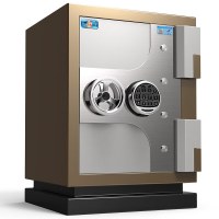 虎牌保险柜家用办公小型电子密码防火柜全钢防盗保密柜可入墙保险箱 65cm 锦虎系列
