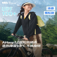 蕉下(beneunder)防晒衣女宽松百搭防紫外线出行AL417漫暮黑均码