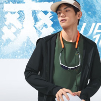 蕉下(beneunder)冰丝防晒衣服男外套防紫外线凉感透气户外钓鱼AL106漫暮黑L