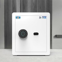 虎牌保险柜家用办公小型国标认证电子密码办公财务专用保险箱全钢防盗可入柜 45cm 臻享系列 浅云白