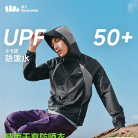 蕉下(beneunder)防晒衣男外套皮肤衣防紫外线轻薄防泼水户外钓鱼WR938乌木黑L