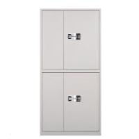 虎牌保密柜资料档案柜器材柜电子密码国宝锁钢制办公铁皮柜子白色直边整体双 ZG系列 185cm