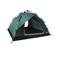 何大屋(Hodtown)3-4人户外全自动帐篷户外防水野营帐篷休闲帐篷墨绿色精彩人生户外帐篷 HDW1503