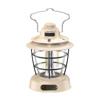 何大屋(Hodtown)绿色露营户外野营灯应急装备挂灯停电LED充电照明超亮照明灯逸趣露营灯 HDW1903米白色