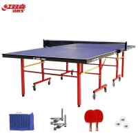 红双喜(DHS)乒乓球台 家用室内移动折叠乒乓球桌 中国红 E-T233