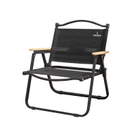 何大屋(Hodtown)户外便携折叠椅桌椅牛津布沙滩椅钓鱼野营椅子复古露营装备野餐克米特椅 HDW1686黑色