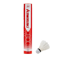 川崎羽毛球12只装耐打比赛级鹅毛球/鸭毛球飞行稳定羽毛球 大师800 1筒