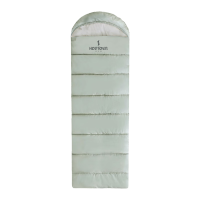 何大屋(Hodtown)睡袋成人户外应急旅行春秋冬加厚保暖露营野营午休隔脏棉睡袋舒逸睡袋 HDW1519豆绿