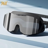 361°泳镜高清大框防水防雾镀膜游泳眼镜男女专业运动装备SLY25Y70598 镀膜黑色成人