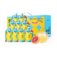 纯耕金银花柚子汁凉茶饮料成人植物饮料小包便携饮品 [整箱20袋]金银花西柚汁2L