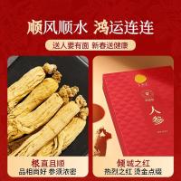 同仁堂品牌北京同仁堂年货人参礼盒5支正宗长白山人参泡酒送父母长辈