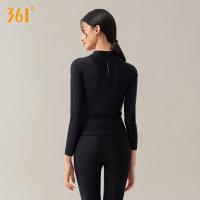 361°游泳衣女三件套保守长袖长裤冲浪浮潜水母服分体裙式温泉套装 黑色 XL 建议身高160-170cm重56-61kg