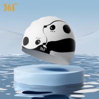 361° 泳帽女加大号防水不勒头长发专用卡通可爱硅胶护耳成人游泳帽