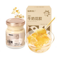 福东海 燕窝牛奶花胶鱼胶瓶装 滋补品孕妇营养代餐纯奶即食花胶奶冻 原味牛奶花胶75克/盒
