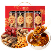 福东海 山野臻品礼盒 羊肚菌菌菇汤包 虫草花姬松茸 新疆若羌红枣 滋补煲汤汤料材料420克