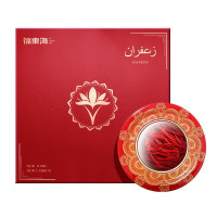 福东海 藏红花 西藏精选西红花全长红丝 番红花礼盒装养生滋补品 送长辈 1g/盒