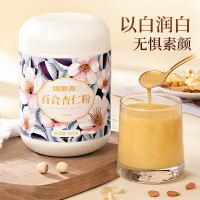 福东海 百合杏仁七白饮550克 无蔗糖即冲即饮 不脱油杏仁粉羹添加山药茯苓莲子苹果干 润白养生代餐早餐