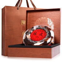 福东海 二十年陈皮200克礼盒[臻品]正宗新陈皮会大红皮广东精选好货花草茶养生茶送长辈 [岁月木刻]20年陈皮200克红