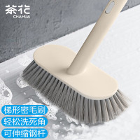茶花(CHAHUA)洗地刷子 长柄厕所刷子浴室刷地板刷清洁浴缸瓷砖地缝刷 215001