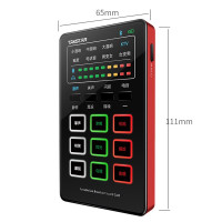 得胜(TAKSTAR) MX1 mini声卡套装 手机直播设备主播k歌全套降噪麦克风话筒支持蓝牙伴奏 官方标配[单声卡]