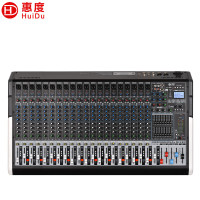 惠度(HuiDu)专业多路模拟调音台四路编组输出调音台带录音蓝牙多功能DSP数字混响效果均衡调音器HD-24M