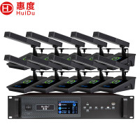 惠度(HuiDu)BA-3820有线手拉手会议话筒视频会议话筒专业大型会议室系统工程讨论数字麦克风有线一拖十